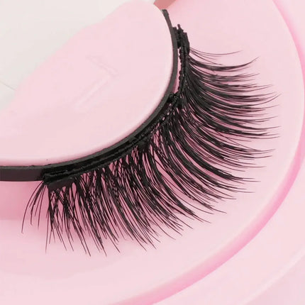 Lanjinglin Magnetic Eyelashes 1 Pair Natural Faux Mink Lashes Reusable False Eyelashes Tweezer Set Eyelash Extension Makeup Tool