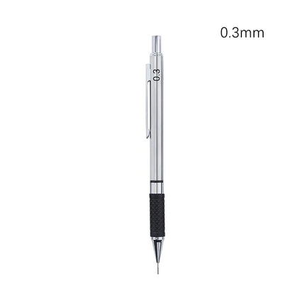 Metal Mechanical Pencil 0.3/0.5/0.7/0.9/2.0mm HB Automatic Pencil with Protective Cover Office School Writing Supplies