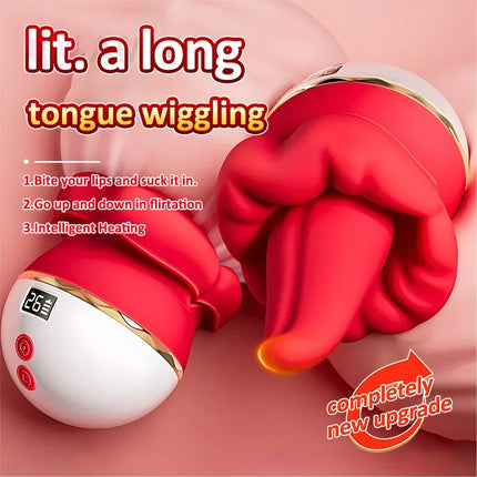 Portable Breast Sucking Massager with Lick Suction Clitoris Bite Vibrator Women Pleasure Sexual Toy for Female Sexual Wellbeing