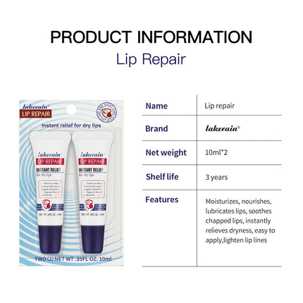 Аквафор Lip Repair Tubes Lip Ointment for Chapped Lips Moisturizing Lip Balm Two ounce tubes