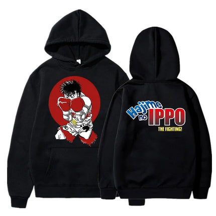 Men Women Makunouchi Takamura Harajuku Pullovers Hajime No Ippo Funny Hoodies KGB Manga Y2k Sweatshirt Japanese Anime Clothes