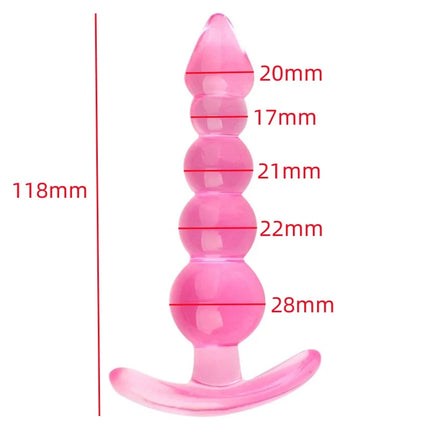 Butt Plug Silicone Anal Plug Prostate Massager Stimulator Adult Supplies Dilator Anus Beads Sex Toys For Women Man Gay Ass Tail