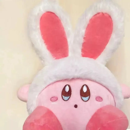 20cm-30cm Rabbit Ear Kirby Plush Plush Toys Hug Pillow Grabbing Machine Doll Room Decoration Children'S Toys Girl'S Holiday Gift