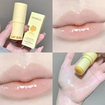 SHAQINUO Astaxanthin Lip Balm - Deep Moisturizing, Reduces Lip Lines, Fruity Fragrance, Say Goodbye to Chapped Lips