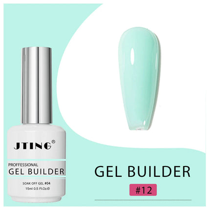 JTING 1pc 15ml Professional Quality 16colors Biab Gel Builder in a Bottle Nail Extension Vegan Cruelty Free Gel Polish