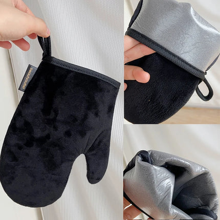 Body Lotion Glove Self-Tanning Mitt Double-Sided Prevents Sticky Hands Applicator Quick Dry Flocking Glove Makeup Applicator