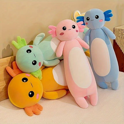 Heavyweight Large Size Axolotl  Doll Pink Salamander Throw Pillow Plush Toy Salamander Doll Valentine's Day Gift Easter Day