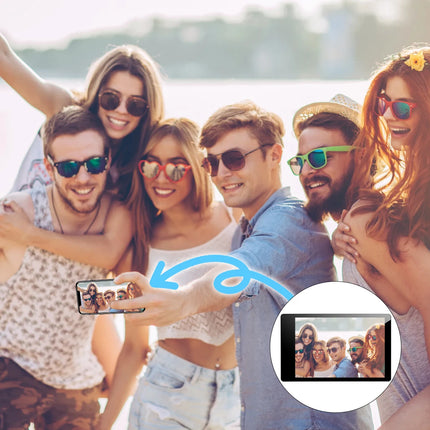 Wireless Magnetic Self Monitor Screen for Using Phone Rear Camera for Phone Selfie Mirroring Vlog Live Stream Video Recording