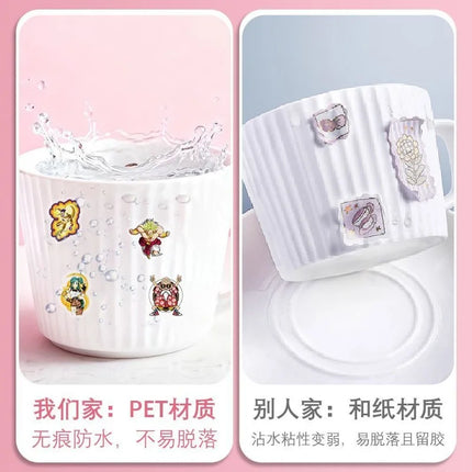 104pcs Dragon Ball transparent stickers hot blooded cartoon anime waterproof graffiti for cups suitcases decorative toy gift