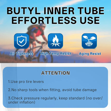 361 Degrees Bike Inner Tube 33/48MM Schrader Valve Bicycle Tube MTB Bike Cycling Tire Tubes 12/14/16/18/20/22/24/26/27.5/29 Inch