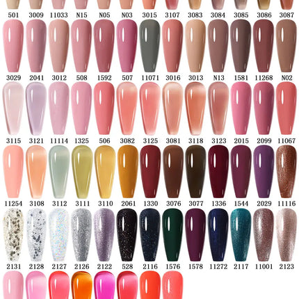 NAILCO Winter Series Color Gel Nail Polish 15ML Semi Permanent Soak Off Gel Varnishes Super Texture Gorgeous Nail Manicure Art