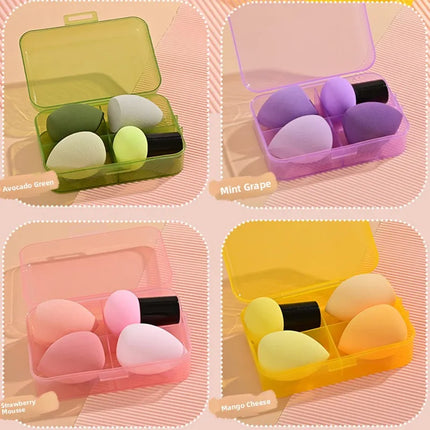 Magic Foundation Makeup Brush Set Soft Beauty Blender Gourd Shaped Makeup Sponge Loose Powder Brush Cosmetic Tools Kit