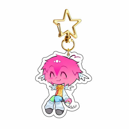 Game Forsaken Cosplay Keychain Unisex Kawaii Acrylic Keyring Key Chain Bag Decoration Ornament Props