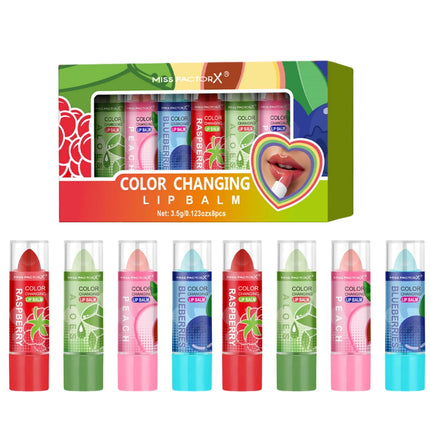 Original color changing lipstick 8PCS -12 hours long lasting, moisturizing, anti smudge, PH lipstick, high quality - holiday gif