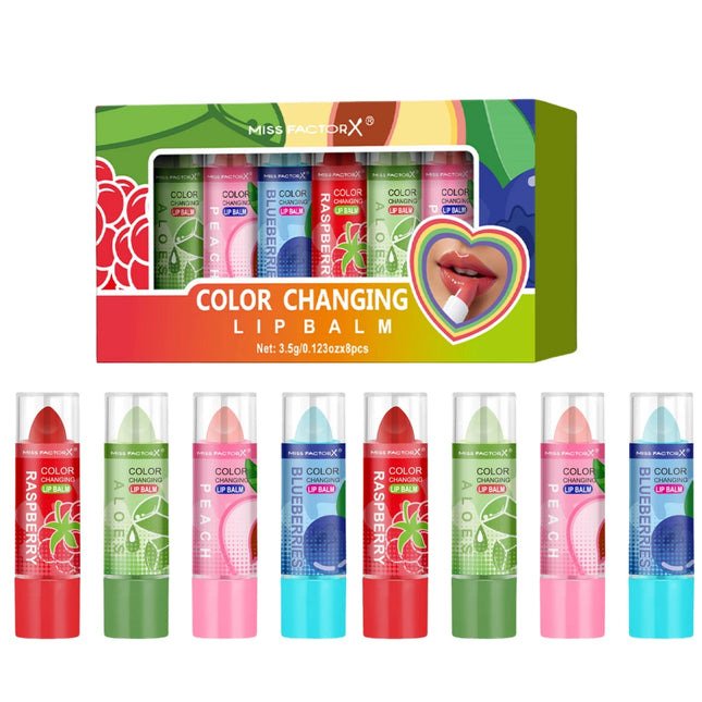 Original color changing lipstick 8PCS - 12 hours long-lasting, moisturizing, anti-smudge, pH lipstick, high quality - holiday gift