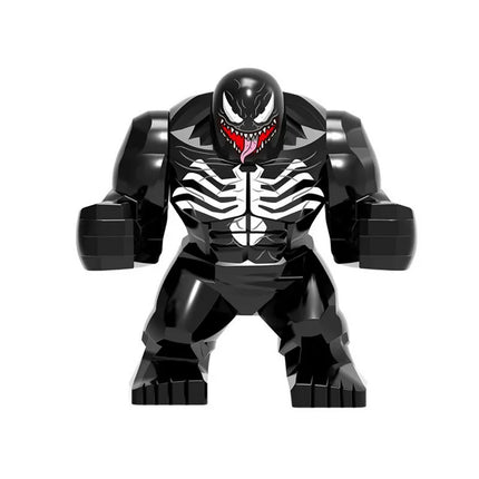 Superhero Figure  Panther Red Hulk Big Size Crocodile Thanos Hulk Building Blocks Children Assembled Educational Toys