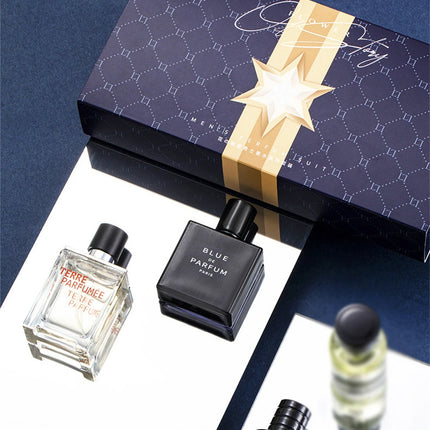Luxury Brand Perfume Men Cologne Parfums Homme Gift Box 4Pcs Set 100ml Perfumes Masculinos Natural Floral Fruity Scent SprayLuxu