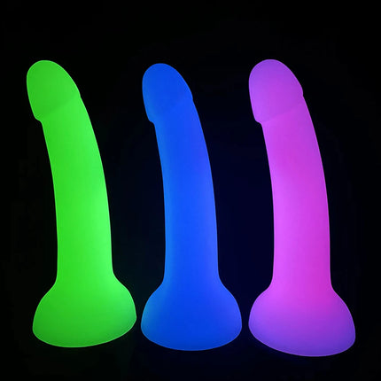Realistic Luminous Dildo Powerful Suction Cup Adult Games Huge Penis Big Dick Female Masturbation Device Erotic Sex Toys for Couples