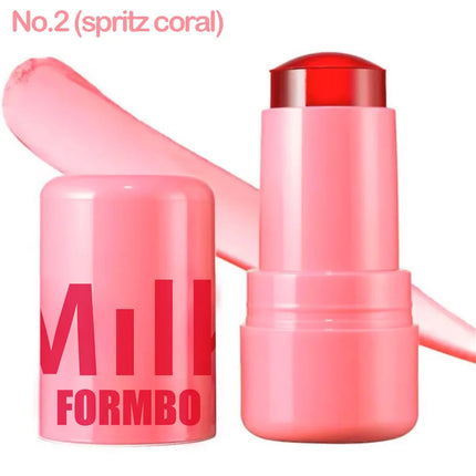 4 Colors Jelly Blush Stick Lip Balm Eyeshadow 3-in-1 Multi-Use Matte Blush Moisturize Brighten Lip Gloss Multi-Use Blush Makeup