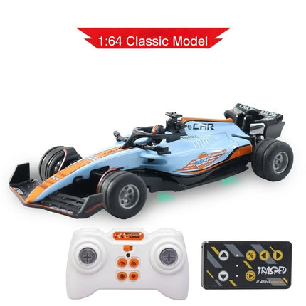 F1 Formula Racing Car 1:64 RC Car mini 2.4G APP Control  Alloy Remote Control Car with Light Toys for Children's Christmas Gifts