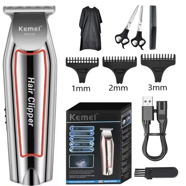 Kemei Professional Hair Trimmer Electric Beard Trimmer For Men Hair Clipper Hair Cutter Machine Haircut Grooming Kit KM-032