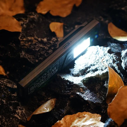 1/2Pcs Mini Portable Rechargeable LED Torch Light Waterproof Work Pocket Flashlight with Magnetic Grip Compact LED Flashlight