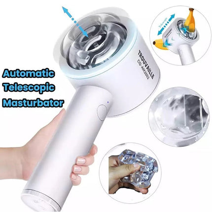 Automatic Thrusting Male Masturbator Pocket Pussy Blowjob Machine Telescopic Vibration Mastubator Cup Adults Sex Toys for Men