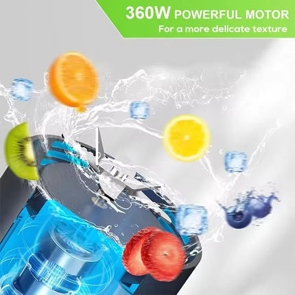 New Electric Portable Juicer Fresh Fruit Mixer 700ML Multifunctional USB Rechargeable Shakes Smoothie Blender Outdoor Mixing Cup