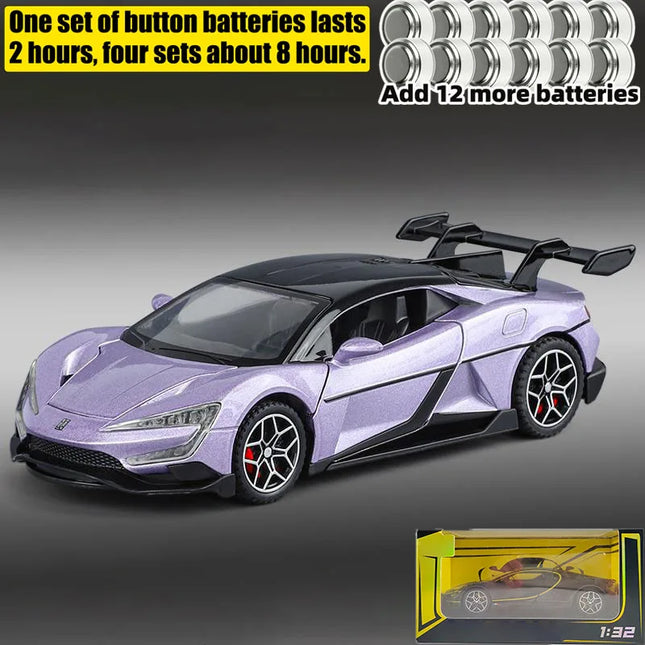 1:32 BYD Look Up U9 Pure Electric Performance Supercar Alloy Diecast Model Car Car Central Control Display Ornaments Decorations