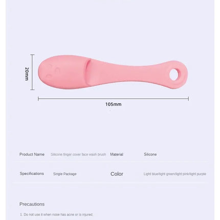 Silicone Nose Brush Facial Pore Cleaner Portable Blackhead Double-sided Massage Brushes Beauty Cleaning Tool Facial Nasal Scrub
