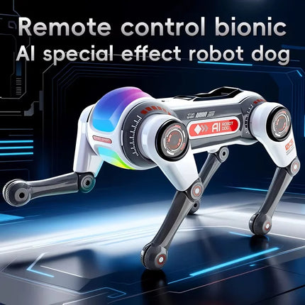 New Dual Remote Controlai Voice Interactive Toy Dog Programming Acrobatics Stunt Expert Children'S Toy Boy