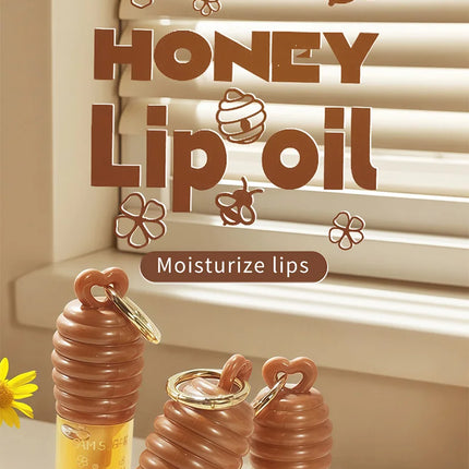 Sam Sugar Honey Lip Oil Deeply Moisturizes and Improves Lip Lines, Offering Both Lip Gloss and Lip Balm Functions, with a Transparent Texture That Gives a Refreshing Feel, Long-Lasting Hydration and Moisture-Locking Propertie