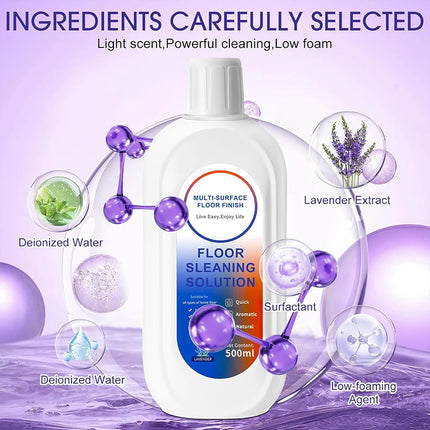 For Tineco FLOOR ONE S3/ S5/Pro2/Combo/S7Pro All Series Cleaning Solution Robot Vacuum Floor Cleaner Lavender Scent 500ml