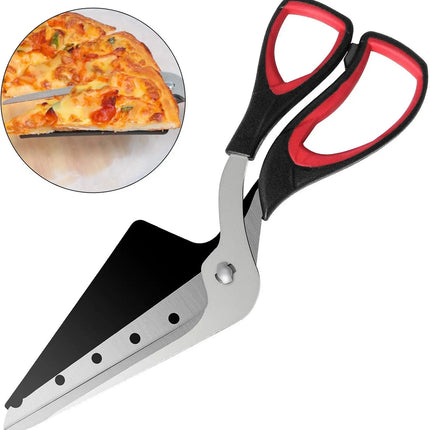 Professional Pizza Scissors Detachable Sharp Stainless Steel Blade Pizza Cutter Scissors Easy Cutting Pizza Spatula Slicer Tools
