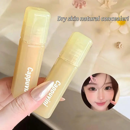 Velvet Matte Liquid Concealer Highlighter Long-Lasting Moisturize Cover Acne Marks Dark Circles Skin Brightening Makeup