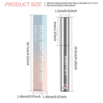 Peel Off Lip Liner Matte Lip Liner Peel Off Lipgloss Waterproof Velvet Lipline Red Brown Not Easy Fade Lipstick Cosmetic
