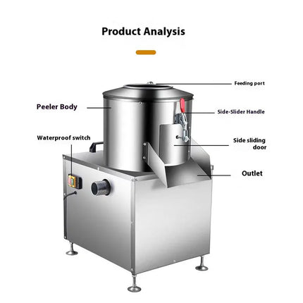 Commercial Potato Peeling Machine Small Peeling Machine Onion Cleaning and Peeling Household Sweet Potato Ginger Washer Peeler