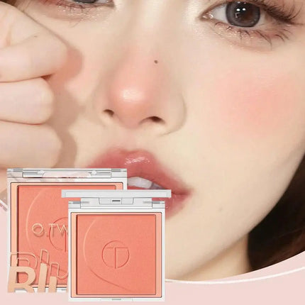 Pink Makeup Blush Palette Velvet Matte Light Shimmer Blusher Natural Cheek Contour Tint Peach Pink Rouge Cheek Contour Palette
