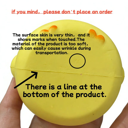 Cute Giant Chick Squishy Toy Slow Rising Stress Relief Sensory Fidget Toy for  Adults Anxiety ADHD Squishy Squeeze Toy