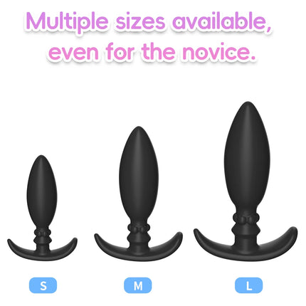 Adult Silicone Anal Plug Dildos Bullet Vibrator Butt Plugs Sex Toys for Women Men Gay Prostate Massager Anal Masturbating S/M/L