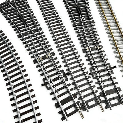 Ho Scale 1/87 Model Train Track Nickel-chromium Material Electrical Powered Simulated Track Model Straight Curved Turnout Rails