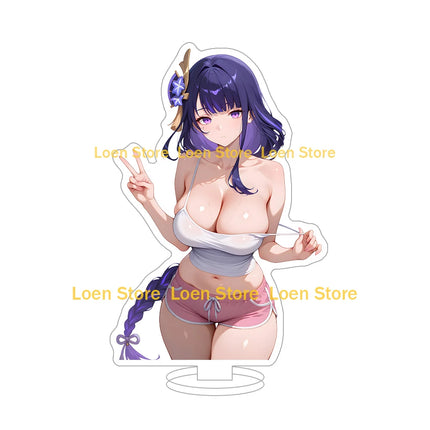 Hot game Anime sexy lingerie bikini girl student big ass big breasts bunny girl Anime Figure Acrylic stand desk ornament gift