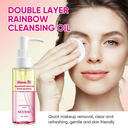 Vitamin B5 Cleansing Oil,Makeup Remover Oil,Gentle Pore Cleanser,Stubborn Makeup Remover,Natural Deep Cleansing Oil for all Skin