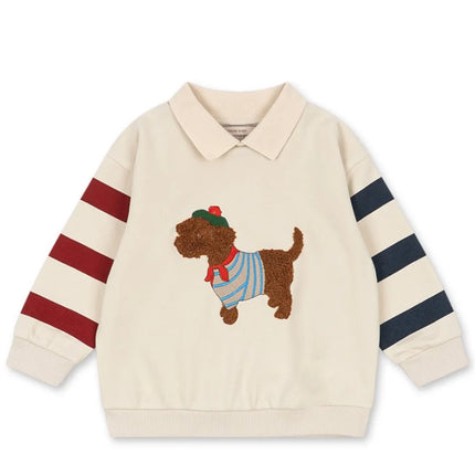Kids' Sweatshirt New 2026 Spring/Summer New Arrival Cartoon Fashion Boys' Girls' Short-Sleeve 100% Cotton Casual Sweatshirt Set