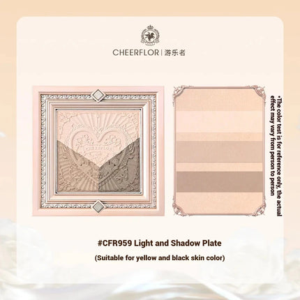 CHEERFLOR Little Angel Contour Shadow & Highlight Palette Face Mate Iluminador Bronzer Makeup Concealers 7g