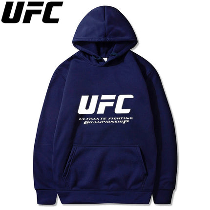UFC Men's and Women's Solid Color Pocket Hoodies Sports Fitness Sweatshirts Fashionable Casual Pullovers Multi Color sweat