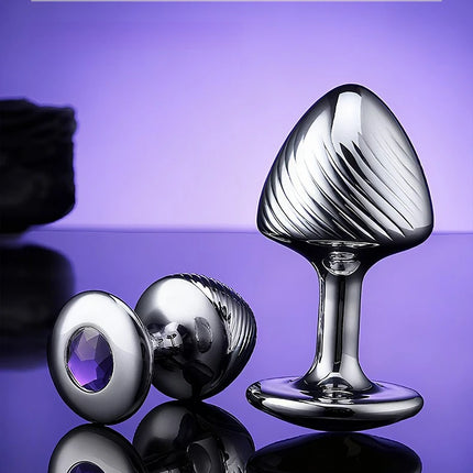 1PCS Mushroom Shaped Metal Anal Plug Anal Massage Dilator Prostatic Anal Stimulation Adult Couples Masturbation Toys