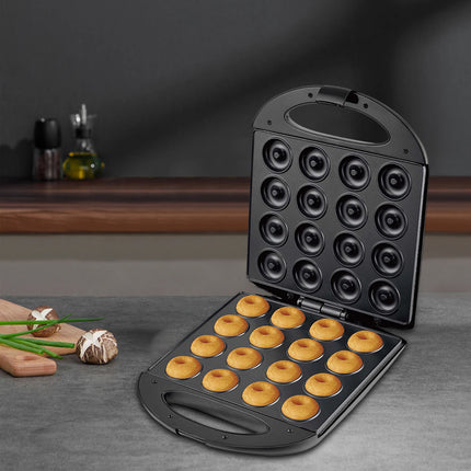 Donut Maker Machine Nonstick with Indicator Light Breakfast Waffle Baking Machine for Home Commercial Use Coffee Shop DIY