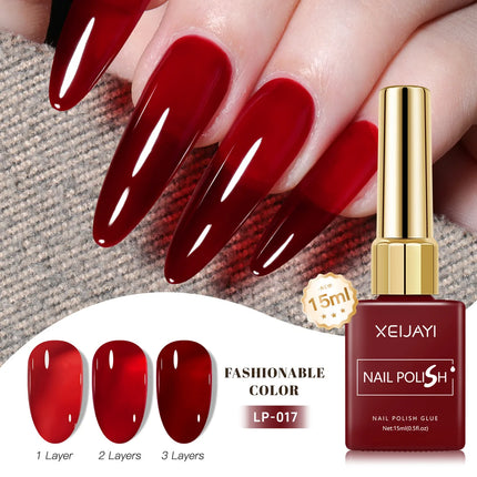 Colored Square Bottle Nail Varnish Gel 60 Colors Gloss Matte Ice-clear Nail Polish Fruit Green Nail Art Soak Off UV Gel Lacquer