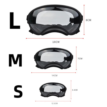 Color changing pet glasses, dog goggles, size dog sunglasses, snow glasses, UV resistant dog sunglasses